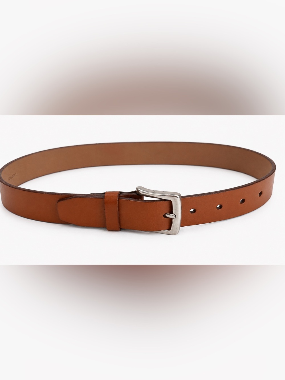 Amanda Smith Genuine Leather Brown Minimalist Belt Size Small